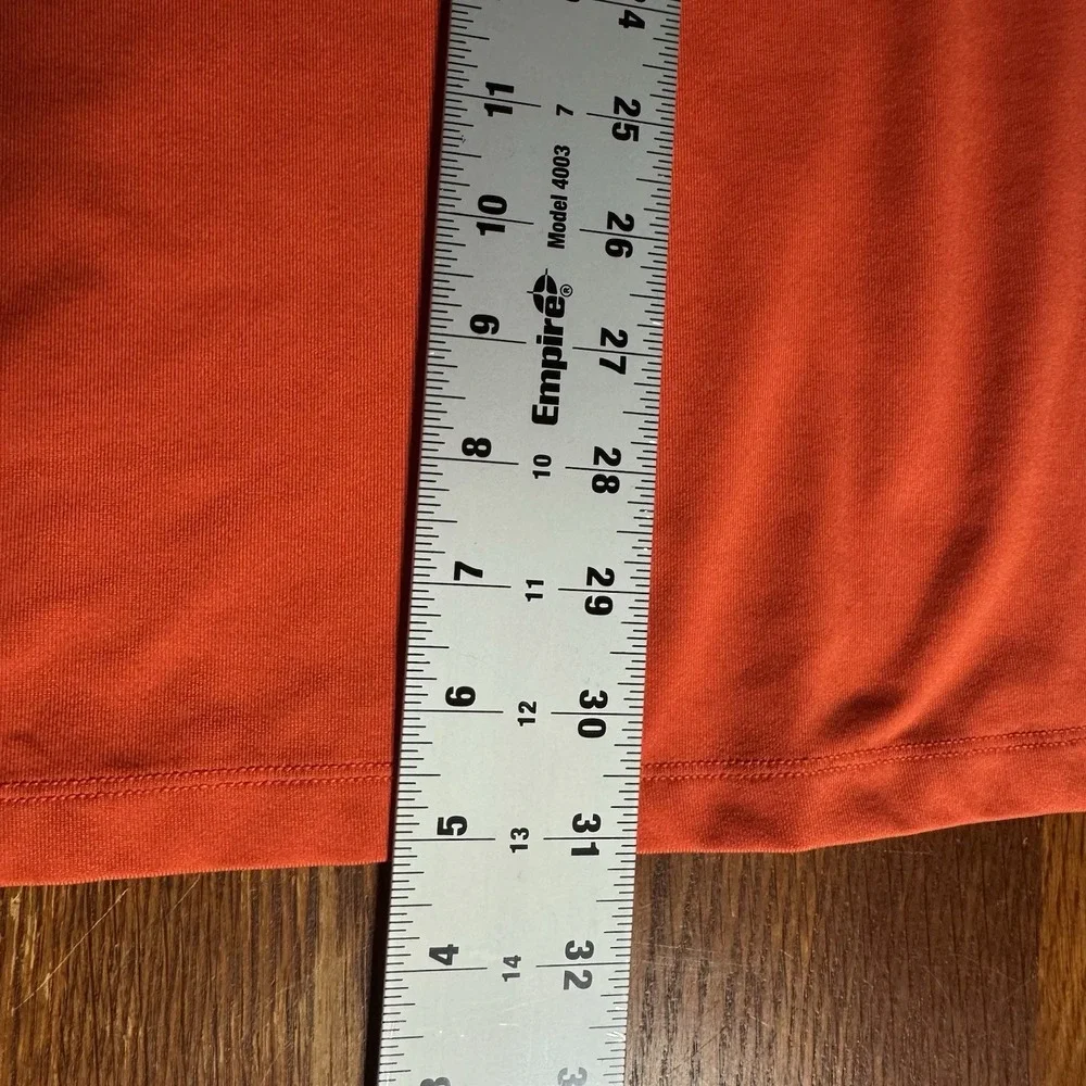 Polo Ralph Lauren RLX Orange Navy Blue Short Sleeve Shirt ‎ Size Large L